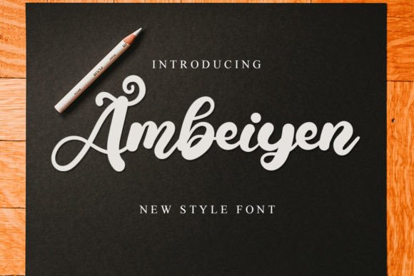 Ambeiyen: A Refined Script Typeface for Digital Branding