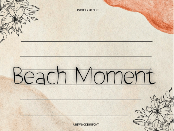 Beach Moment: A Friendly Sans-Serif Typeface for Warm Digital Branding