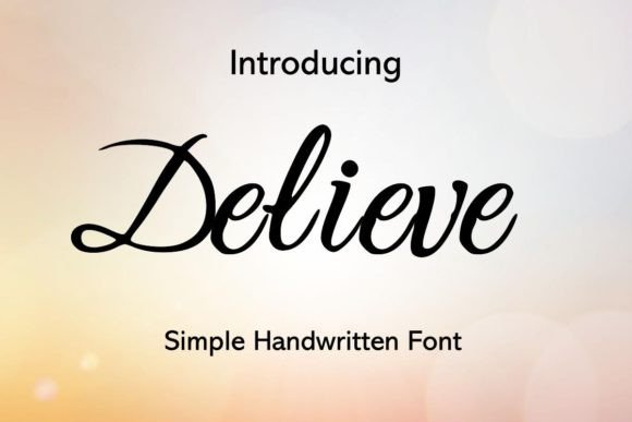 Delieve Handwritten Font for Authentic Branding