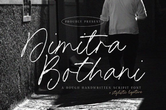 Dimitra Bothani: A Raw, Expressive Script Font for Bold Brand Identities