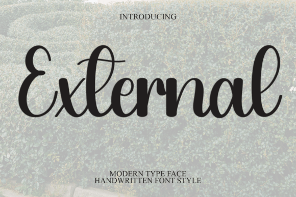 External: A Modern Handwritten Font for Digital Branding
