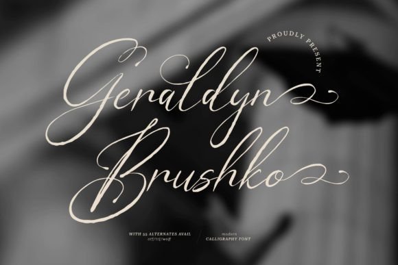 Geraldyn Brushko: A Modern Script Font That Breathes Elegance Into Every Layout
