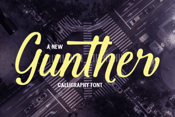 Gunther: A Modern Calligraphy Font That Works in Real Campaigns