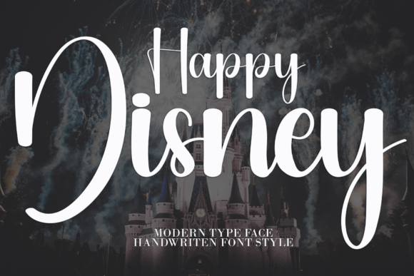 Happy Disney Font: A Handwritten Display Typeface for Digital Charm