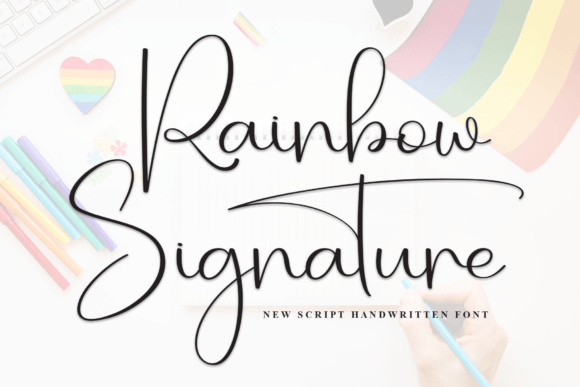 Rainbow Signature: A Handwritten Font That Feels Like Your Brand’s True Voice