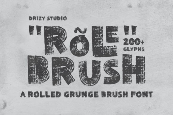 Rolebrush: A Grungy Display Typeface for Bold Digital Headlines