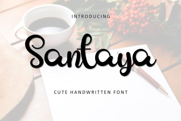 Santaya: A Script Font That Earns Its Space in Real Campaigns