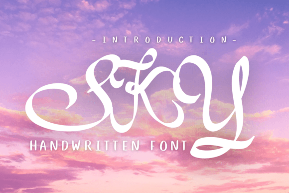 Sky: A Sweet, Quirky Handwritten Font for Digital Branding