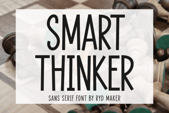 Smart Thinker: A Sharp, Modern Sans Serif Font for Makers