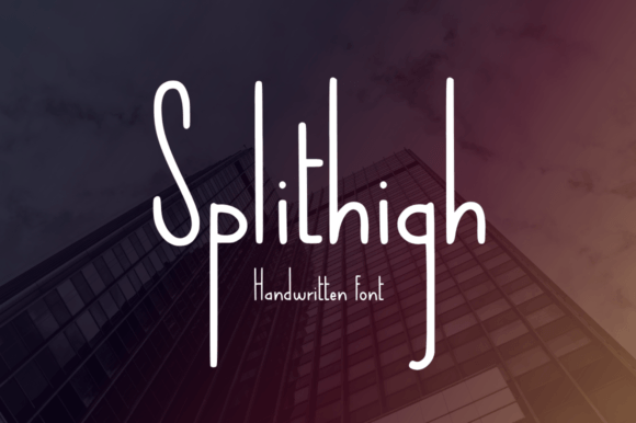 Splithigh: A Tall, Elegant Handwritten Font for Makers