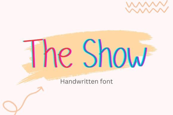 The Show: A Handwritten Script Font for Crafters