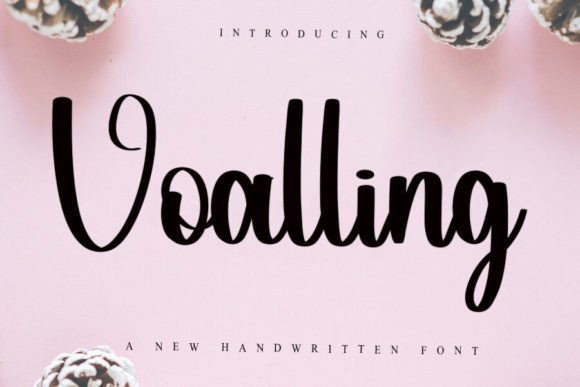 Voalling: A Handwritten Font with Editorial Grace